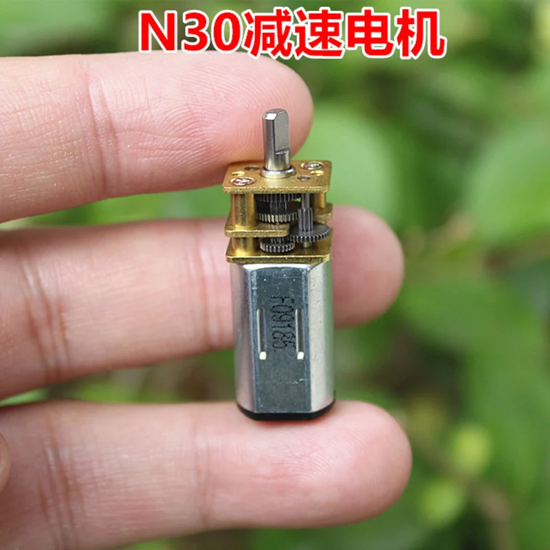 Micro N30 Gear Motor DC 3V 5V 6V 31RPM Slow Speed Mini 12mm Full Metal Gearbox Gear Reduction Motor DIY Robot Smart Car Toy Lock