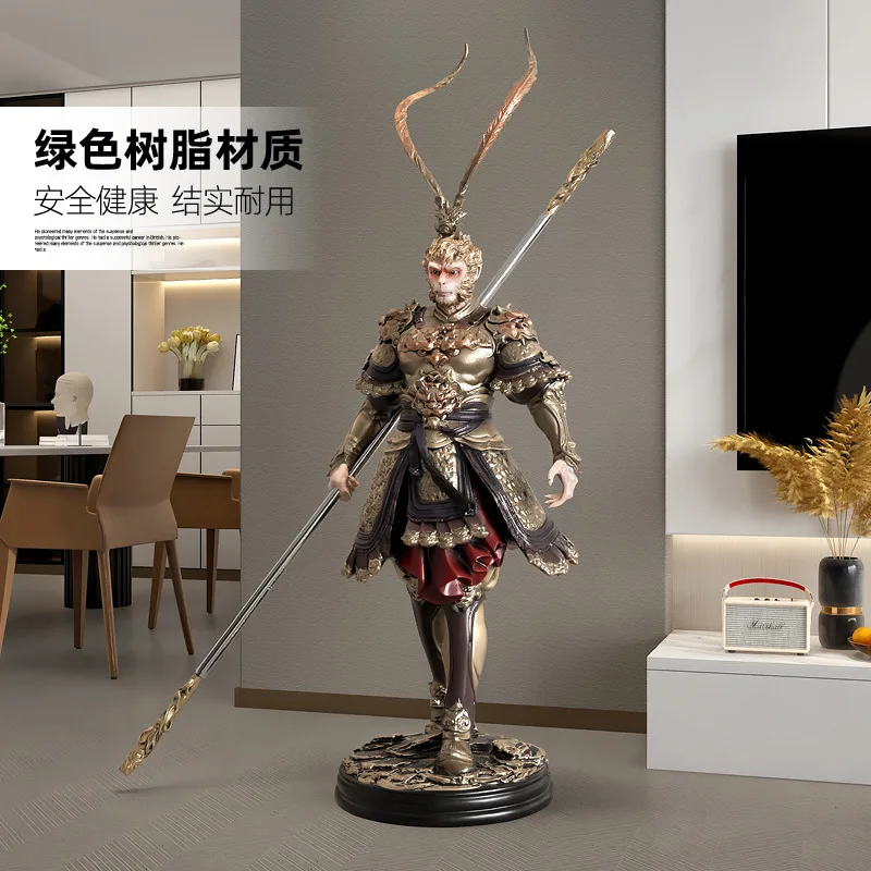 مكافحة القتال من بوذا صن وو كونغ تشيتيان زخرفة أرضية المريمية العظيمة مدخل غرفة المعيشة ديكور المنزل الحرف اليدوية