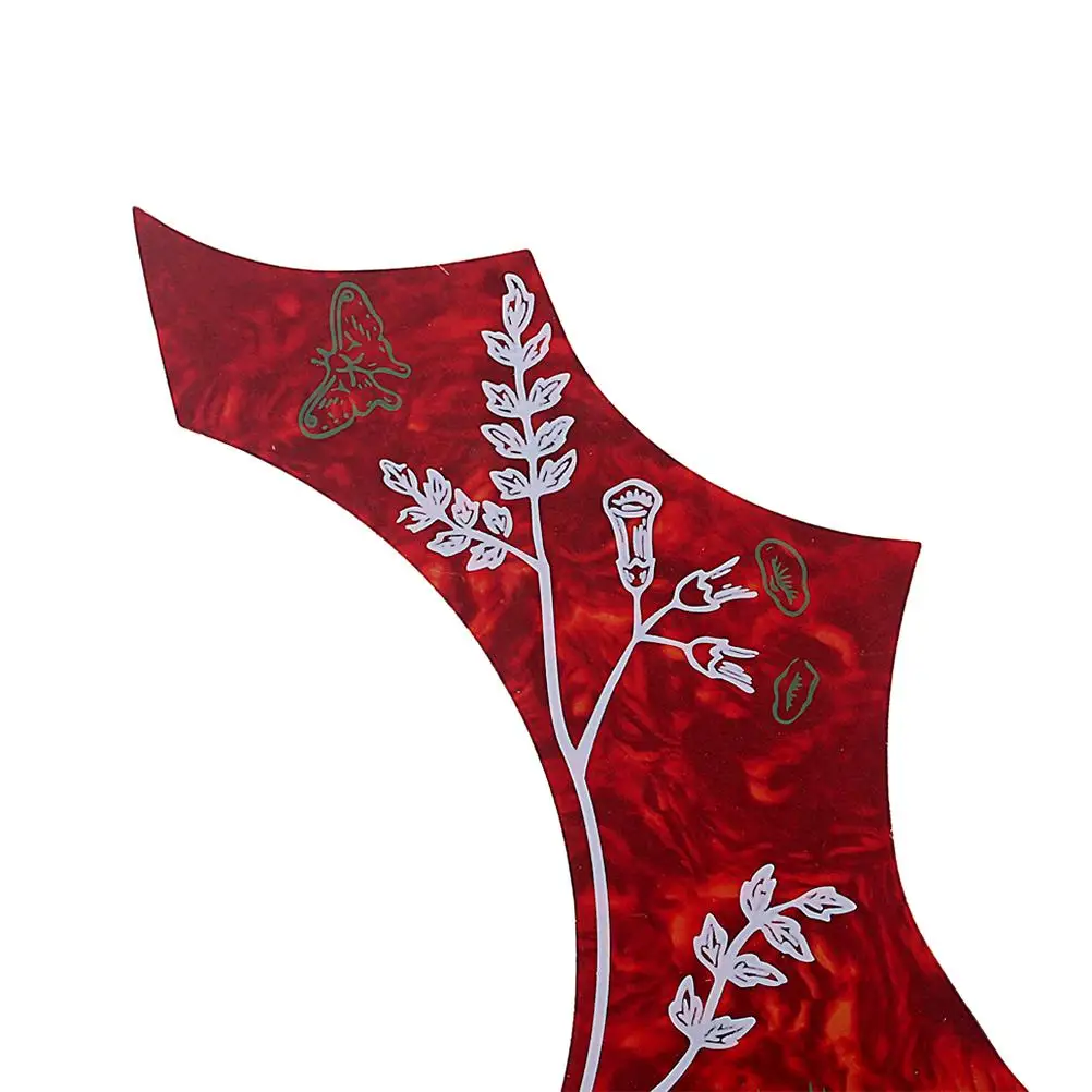 

Self Adhesive Wing Shaped Pickguard PVC Plastic Guitar Protection Durable Material Scratch Resistant Easy Installation For