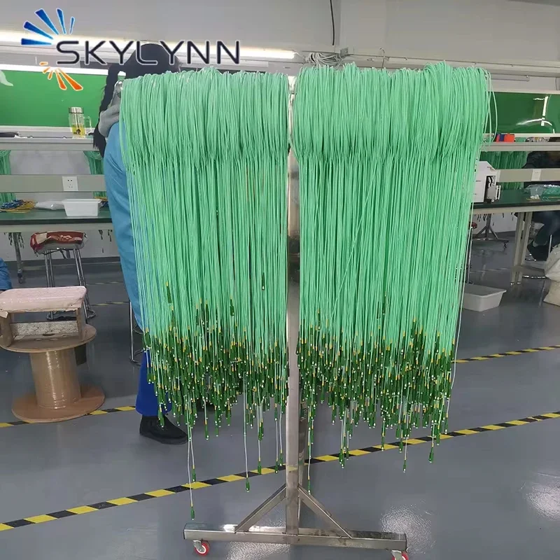 Jarftière جديد 50/100 قطعة G657A2 3.5 متر أكوا الألياف البصرية الرباط 1.6 مللي متر الألياف الأساسية SC APC الألياف البصرية التصحيح الحبل البسيط #5