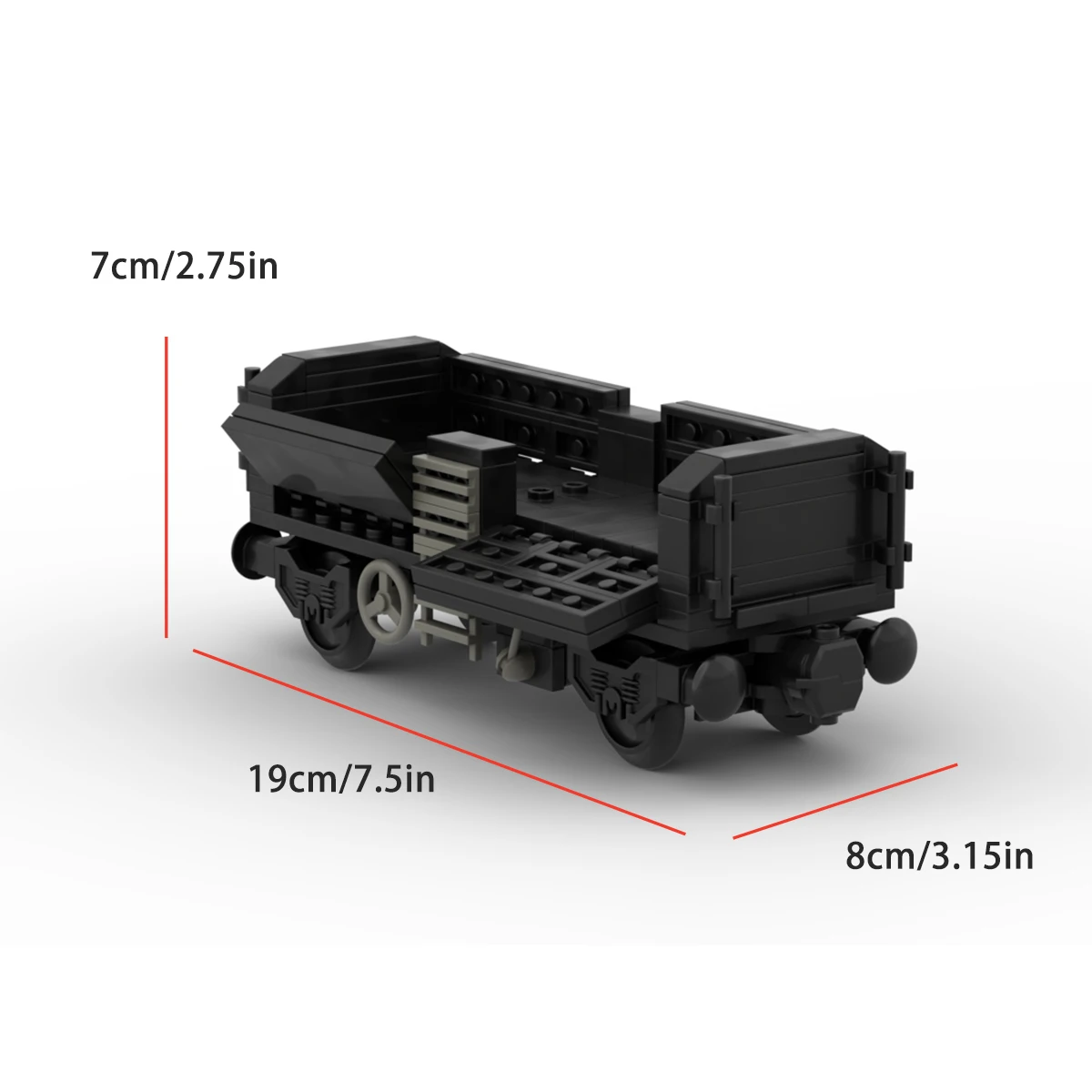 MOC City Train Track Freight Train oil tank car Building Block scomparto accessori fai da te pacchetto mattoni assemblaggio modello 92088