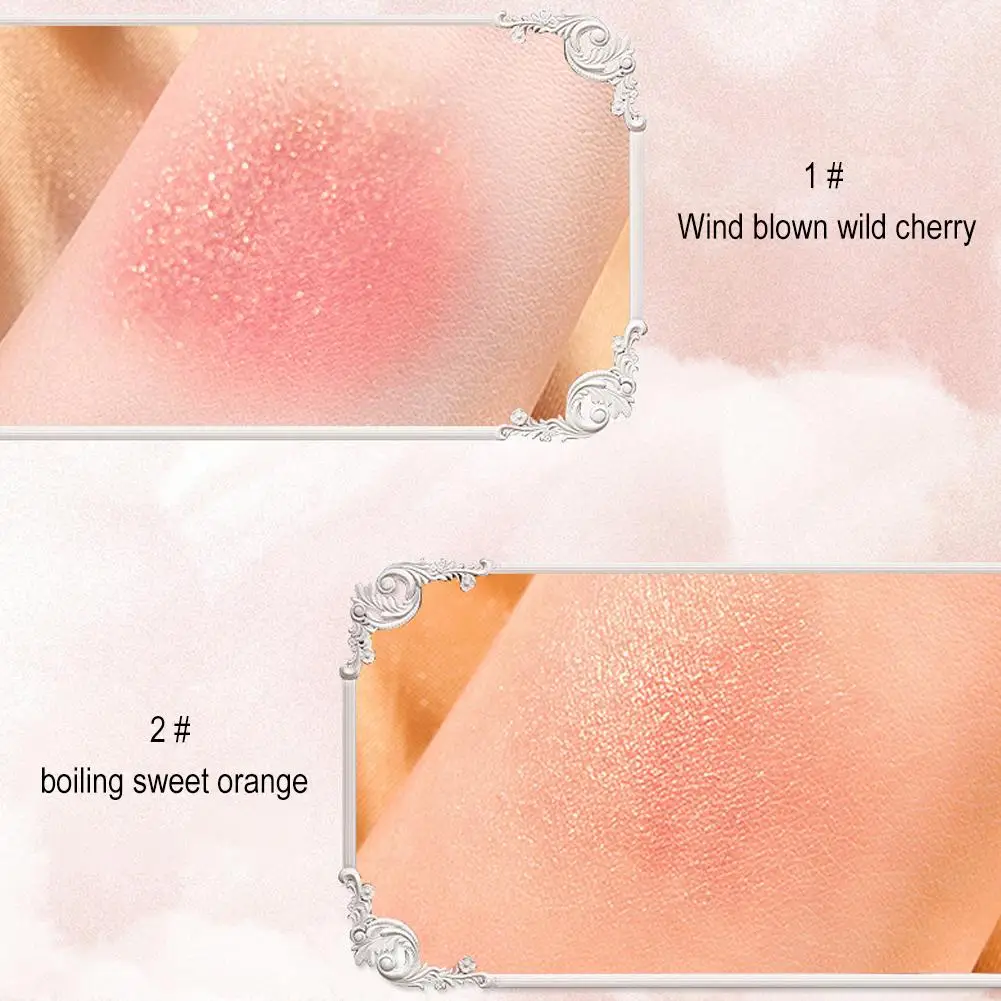 Embossed Powder Blush Face Makeup Matte Shimmer Waterproof Natural Nude Cheek Brightening G9L1