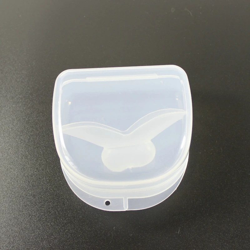 1pc Anti Snoring Mouthpiece Device Tongue Stopper Medical Silicone Sleep Guard Stopper Tongue Retain Breathing Aid Snore Apnea