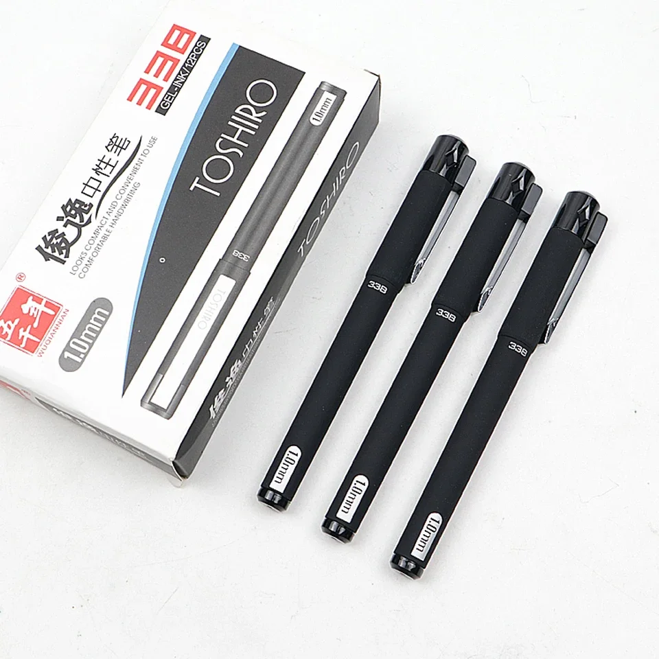 

Gel Pen 1.0mm High Capacity Black Ink Refill Gel Ink Pens Office School Writing Supplies Neutral Pen 3pcs/lot