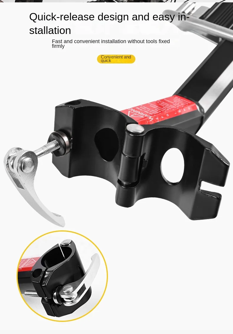 Quick Release Fahrradträger Gepäckträger Quick Release Einstellbare Legierung Fahrrad Gepäckträger Outdoor Radfahren Ausrüstung – Detail 7