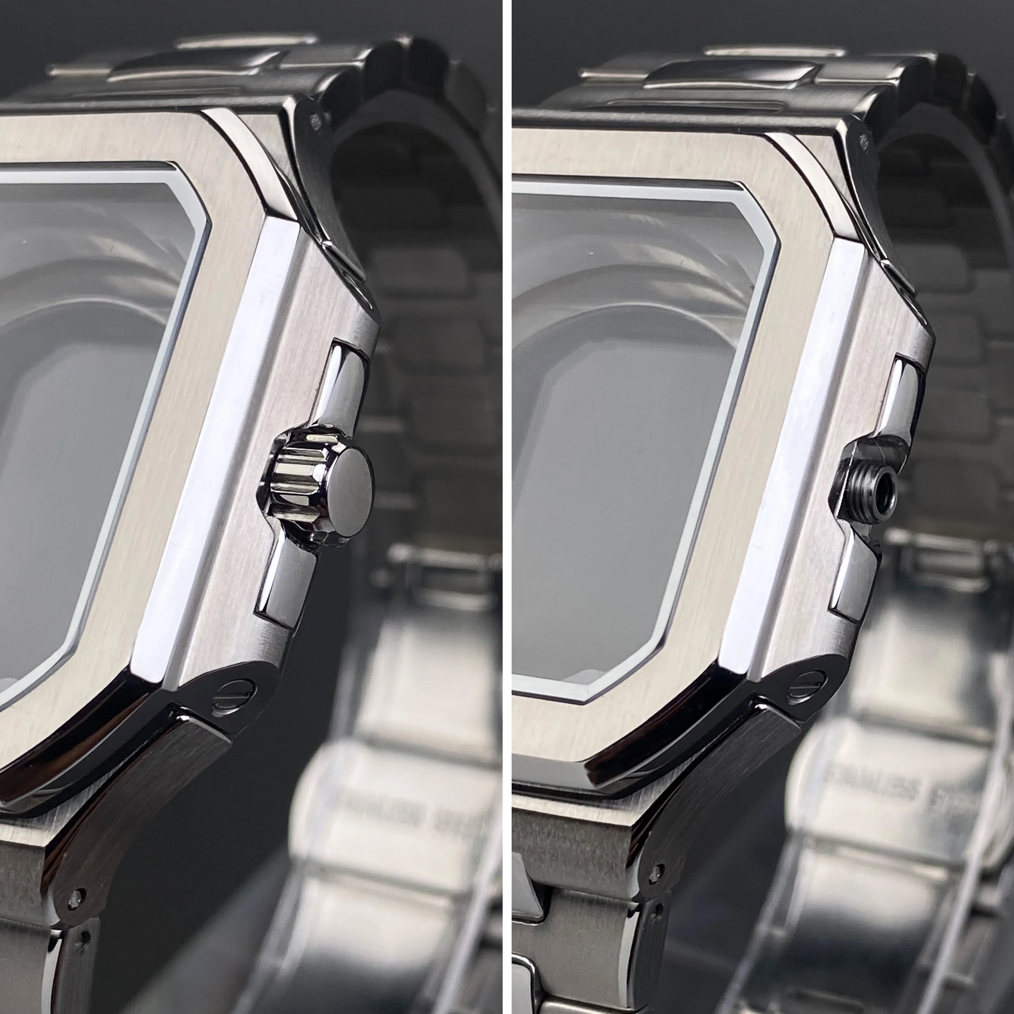 Accessori per cassa dell'orologio in nastro NH35 da 37,5 mm, quadrante da 29,5 mm, cinturino in acciaio inossidabile 361L per movimento Seiko PP CUBITUS NH35