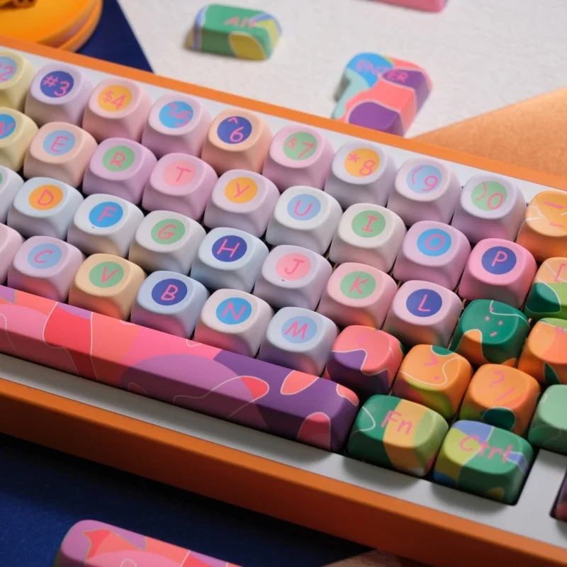 Copritasto congiunto per artista Candy SOA copritasto curativo colorato astratto PBT altamente sublimato
