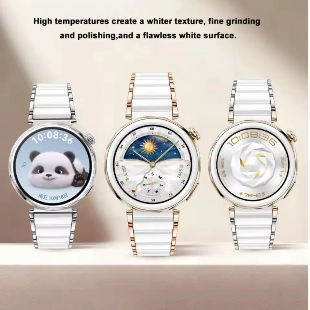 18 مللي متر سيراميك + سوار معدني لساعة هواوي GT5 Pro 42 مللي متر سوار معصم مريح للتنفس لساعة هواوي GT5 GT4 41 مللي متر قابل للاستبدال #6