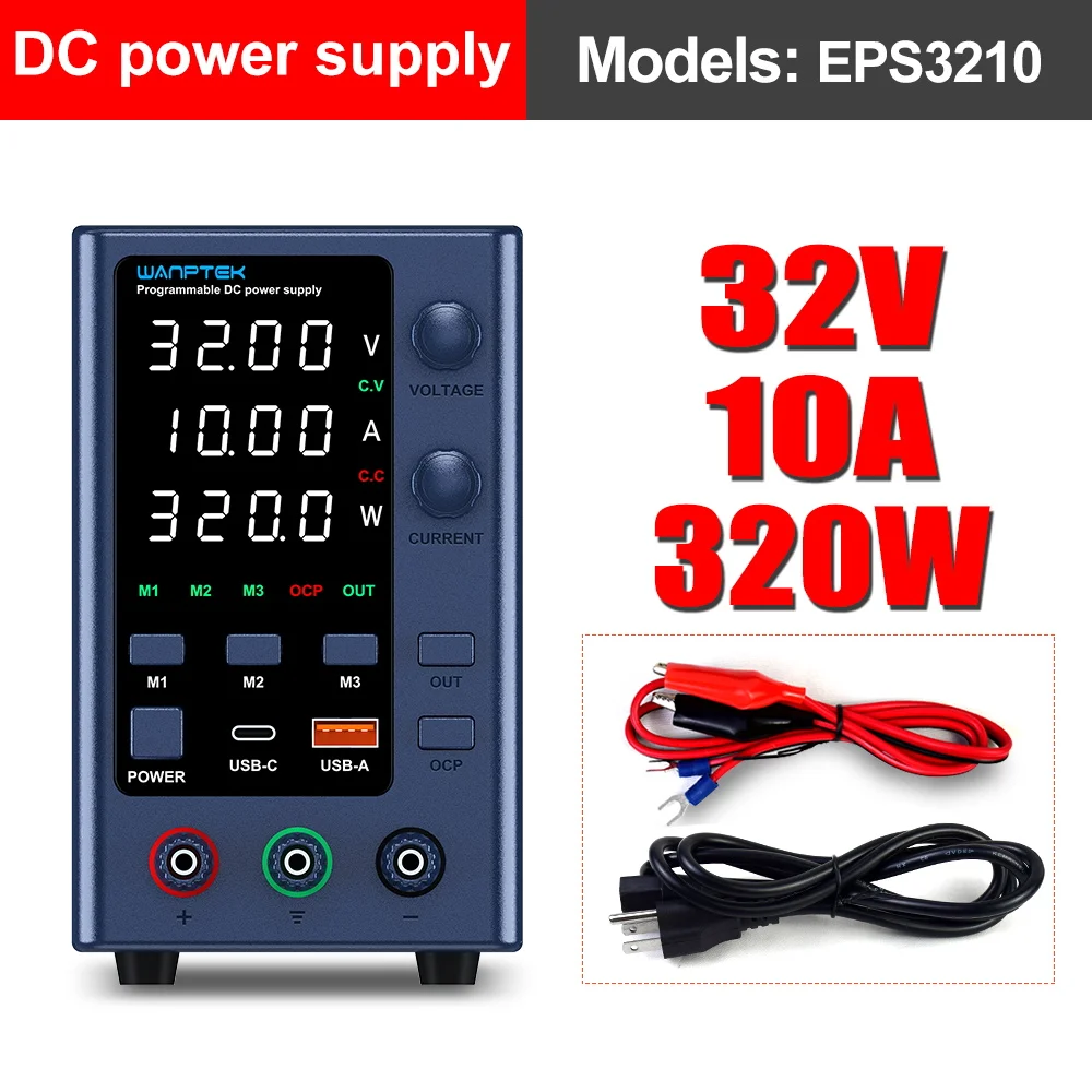 Wanptek 30V 5A 10A DC Voeding Verstelbare Laboratorium Voedingen Spanningsregelaar Bench Source 60V 5A 120V 3A Reparatie