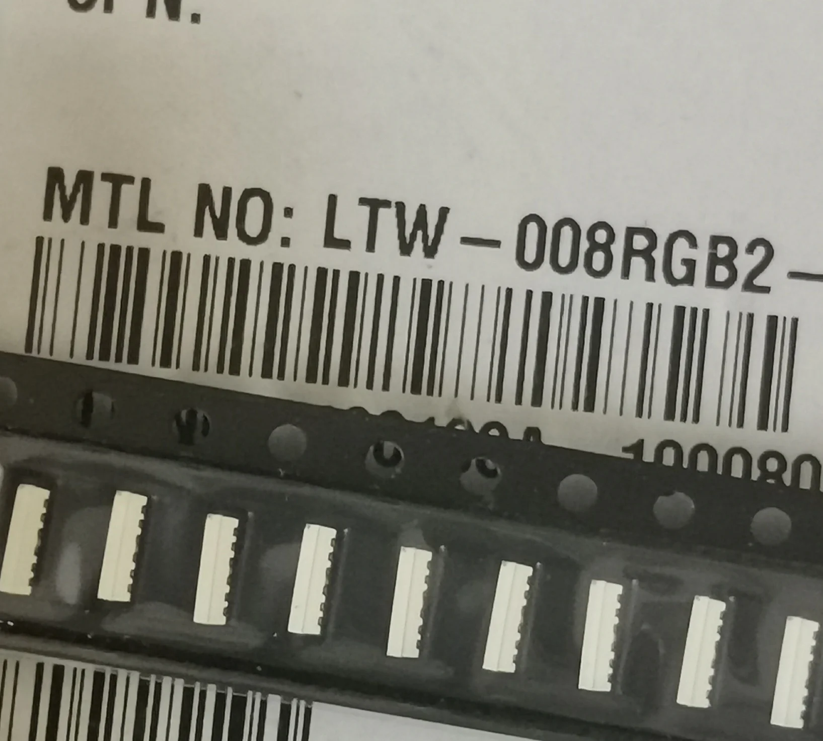 50 قطعة/020 SMD LED LTW-008RGB2-CO كامل اللون RGB أحمر أزرق الزمرد الأخضر الجانب توهج