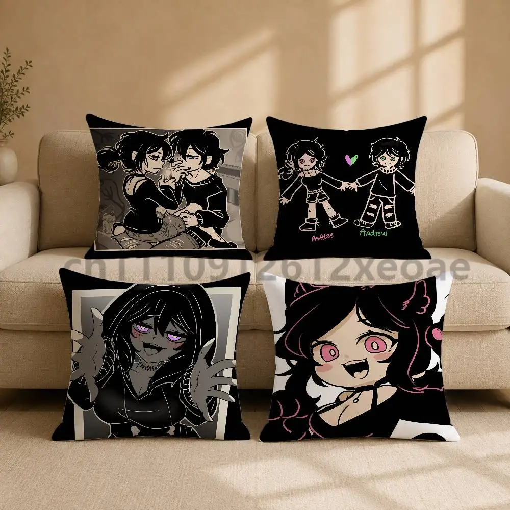 Coffin of Andy and Leyley Printed Pillow Cover Square Cushion Case for Sofa Couch Living Room Bedroom Home Decor