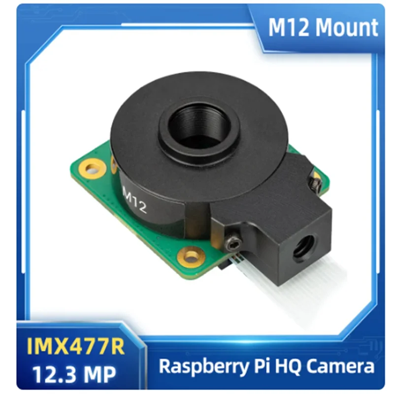 Imagem -03 - Câmera de Alta Sensibilidade para Raspberry pi Lentes de Montagem para pi 4b Sensor M12 hq Imx477r 12.3mp Alta Qualidade