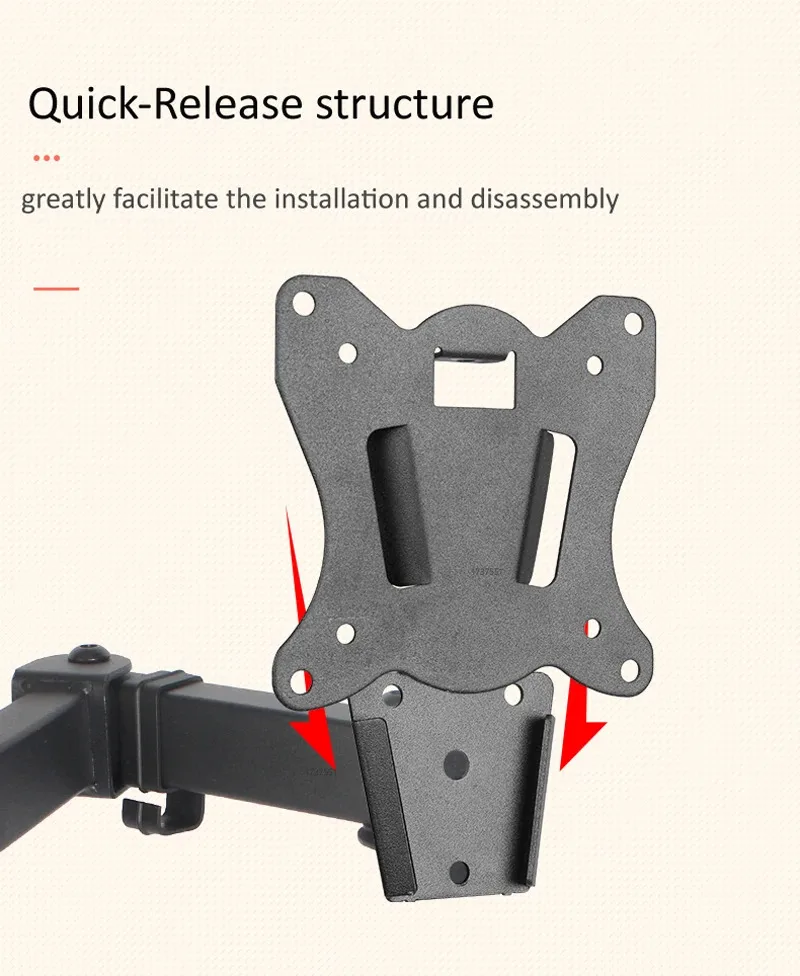 1200mm 800mm T902-180 Desktop Stand Full Motion 360 Degree steel Monitor Holder 10\