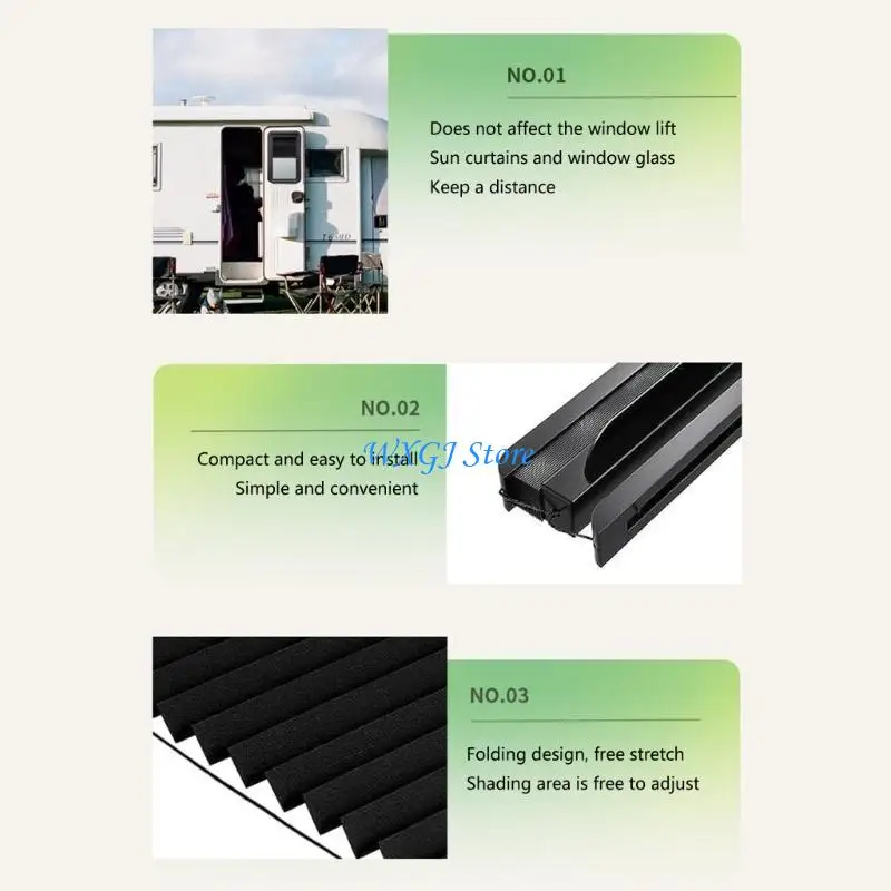 37JE Privacy & Sun Blocking  Door Shade Cellular  Door Window Blind Travel Trailer Pleated Door Shade Simple Install