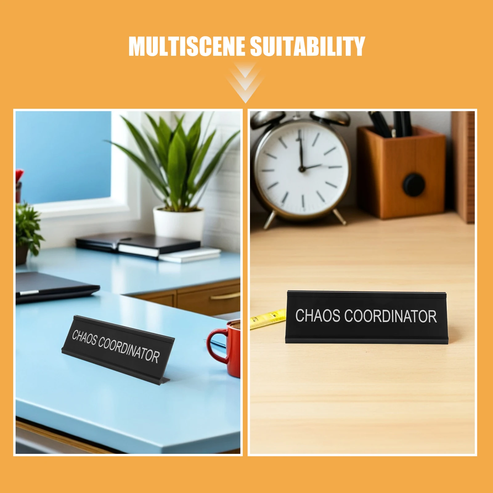 2 قطعة كتل لوحة الاسم سبائك الألومنيوم L على شكل مكتب مستقر اسم علامة حامل مكتب مكتب محفوظة الجدول عرض حامل بطاقة #3