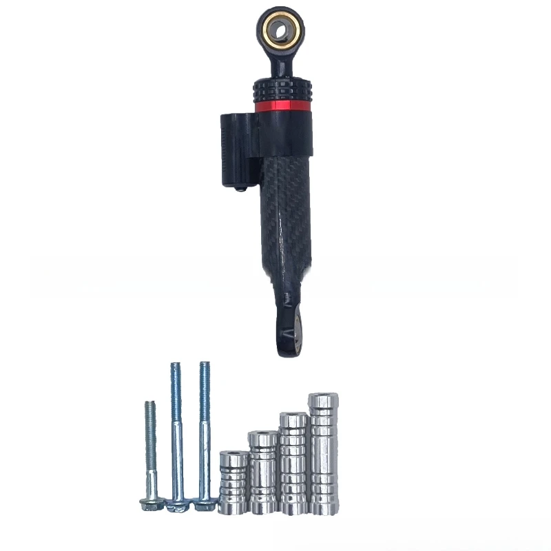 

Motorcycle modification accessories universal short black carbon fiber titanium ruler directional damper anti-shake head balance