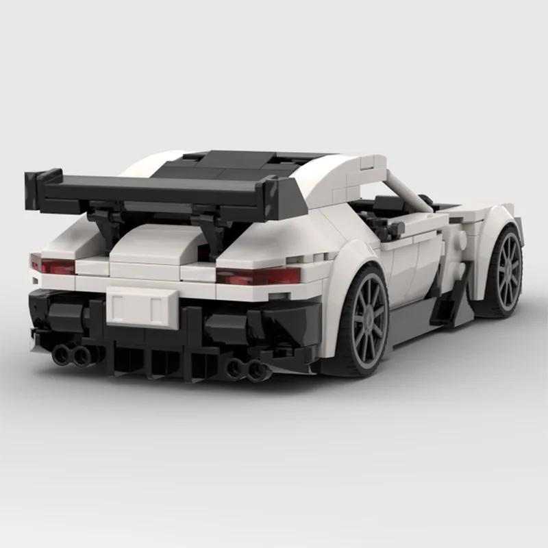 301 pezzi MOC Mercedesesed GT Serie nera Bianco Modello da costruzione blocchi regalo di Natale Architettura giocattoli Idea creativa fai da te Educazione