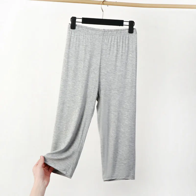 3XL-8XL Modal Cotton Pajama Pants For Women Sleepwear Plus Size Capri Pant Comfortable Home Wear Night Pyjama Trousers Female