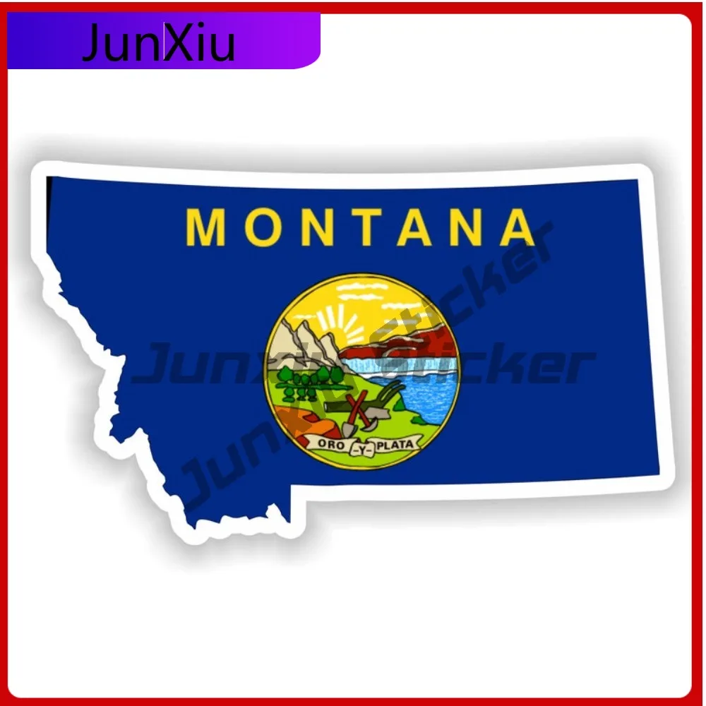 

Montana Usa National Emblem Map Shape And Outline Vinyl Decals Graphics Custom Vinyl Decals For Car Personalized Stickers Front