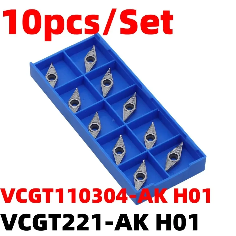 10Pcs Inserts VCGT1… - image