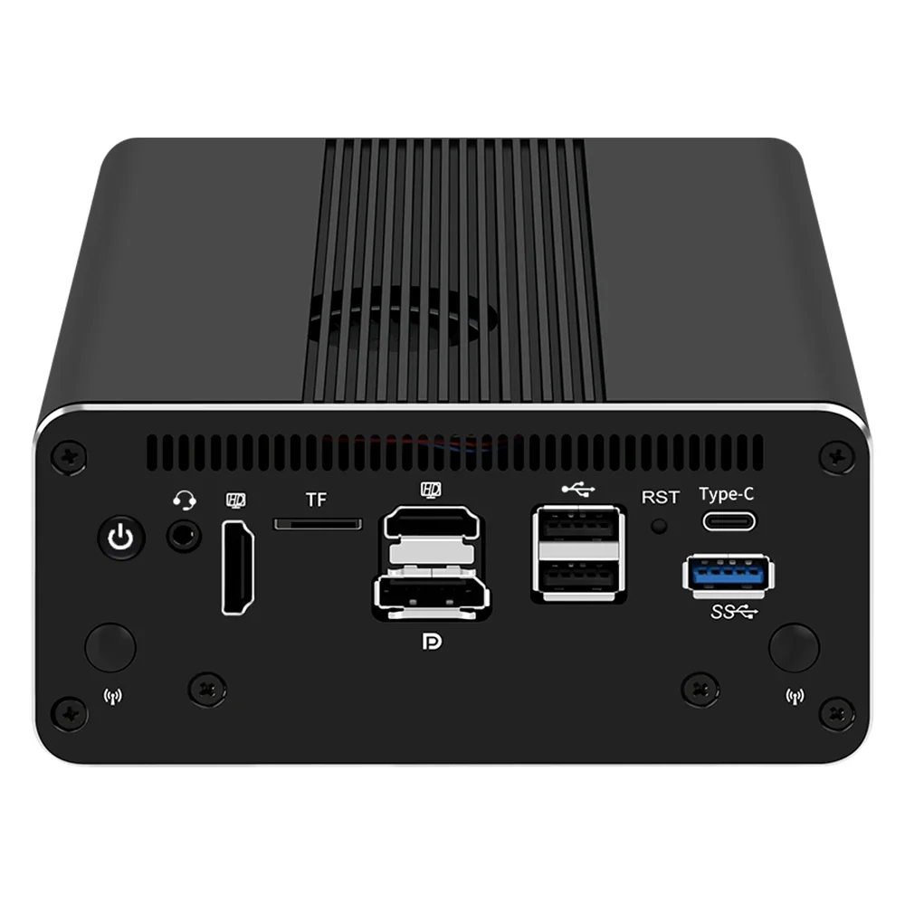 جديد 13th Gen Firewall Mini PC I7 1355U I5 1335U 2*10G SFP + بصري 4x I226-V 2.5G Soft Router 4*4K Proxmox Host