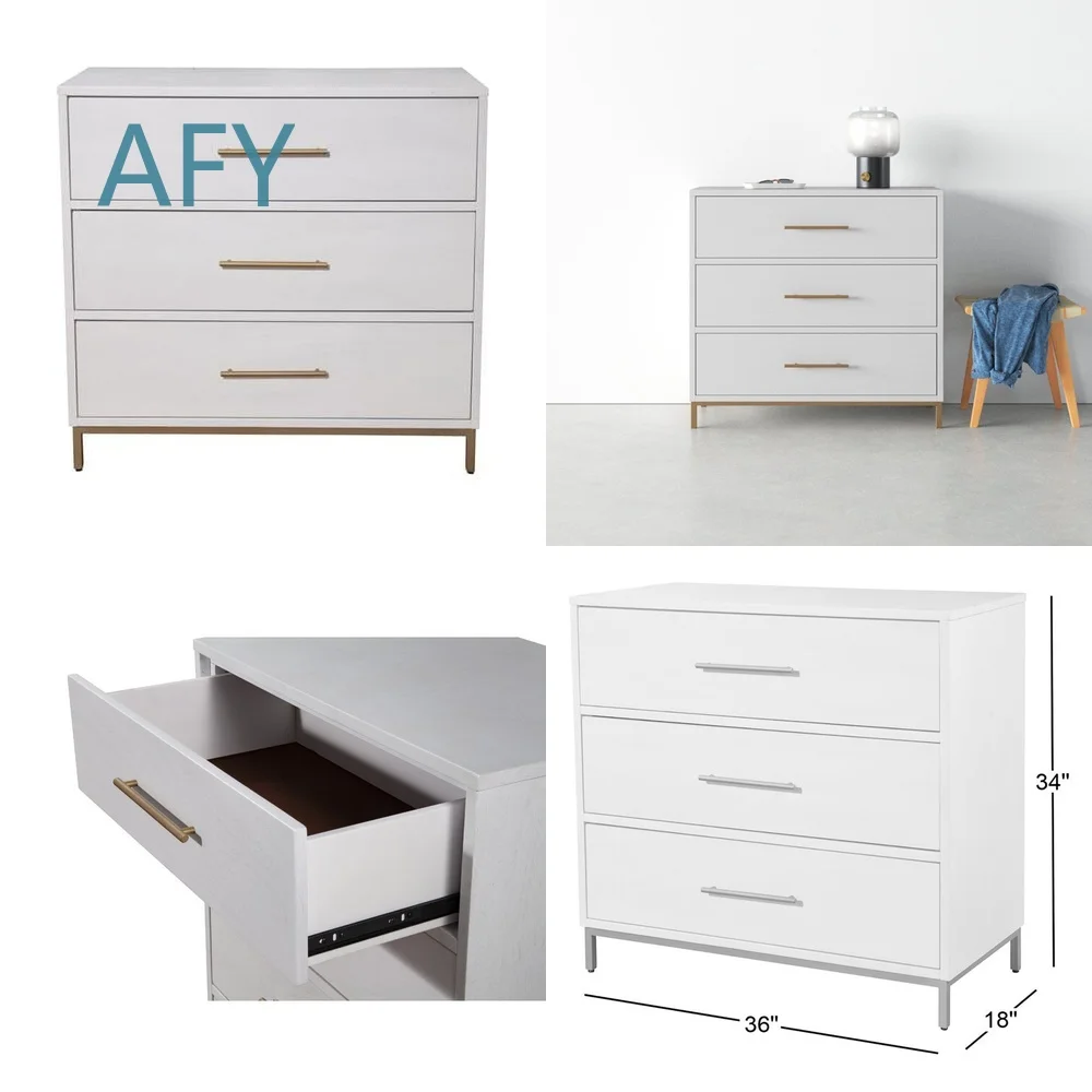 Medieval Modern Small Chest Nightstand for Bedroom Living Room Office Decor Three Drawer Bedside Table for IKEA MUJI Target