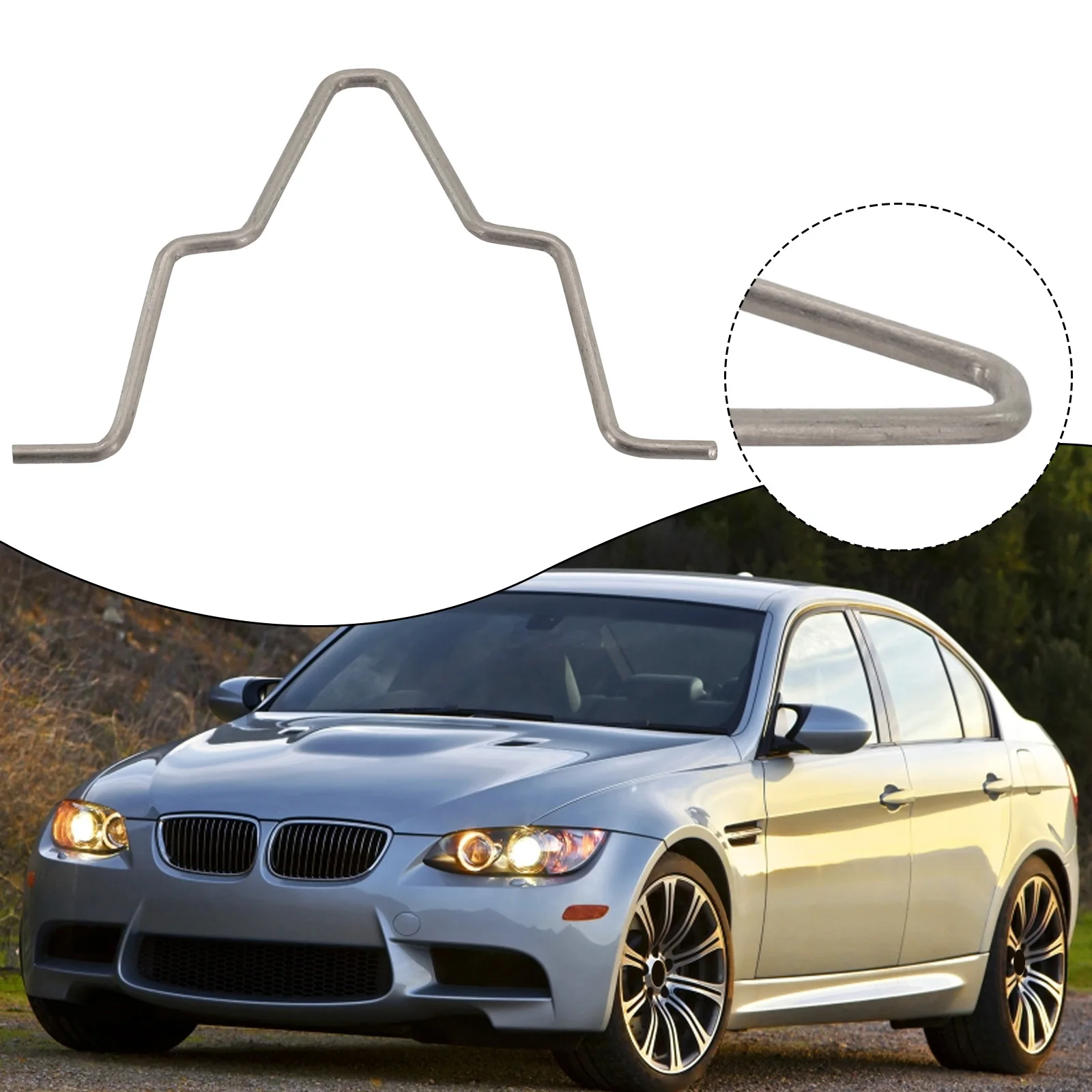 For BMW 3er E90 LCI Limousine Retaining Bracket 63127246480 Car Meatl Light Fixing Holder Sliver Auto Accessories