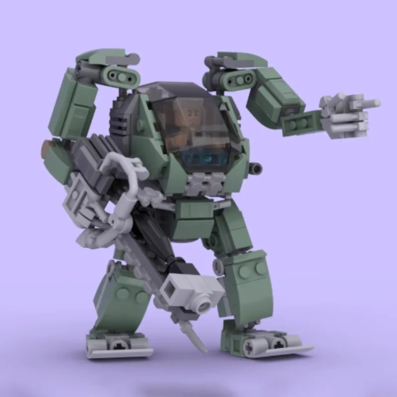 MOC building block set AMP mecha robot boy assembled toy gift moc-137288