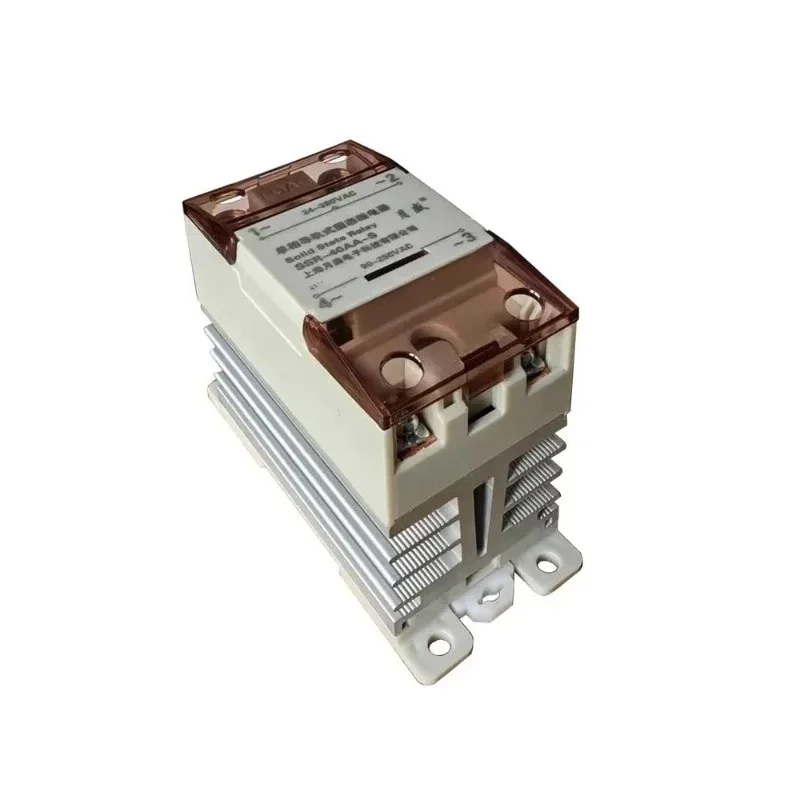 Three phase single-phase rail solid state relay card rail installation with built-in heat sink DC/AC control