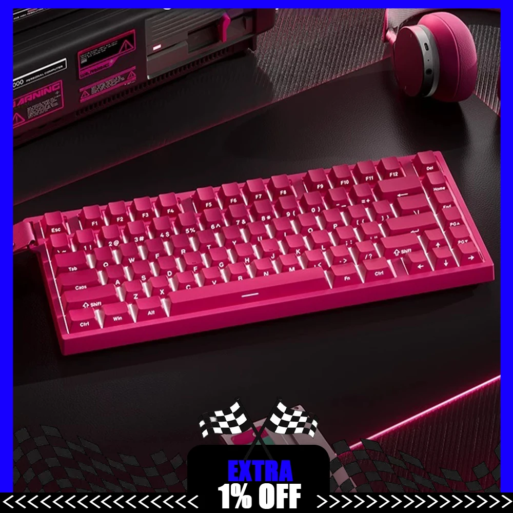 Technology Beat75 Wireless Keyboard Three Mode Connection E-sports Keyboard Double 8K Polling Rate 128K Scanning Rate For Gifts