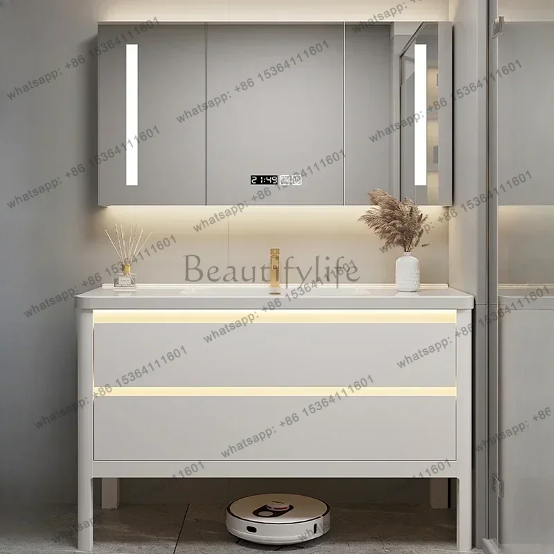 Fashion Design Bathroom Cabinets Vanity Combo Wall-mounted Storage Bathroom Cabinets Shelves Furniture