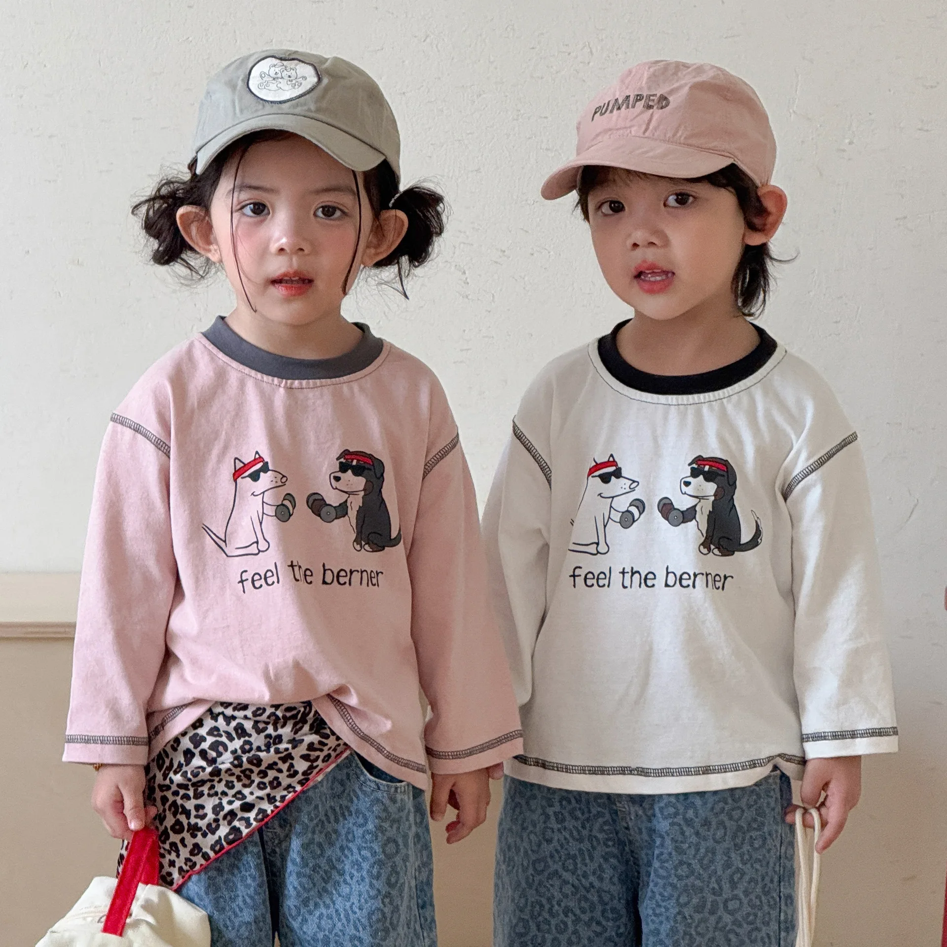Baby Clothing Made In Usa - 아이들용 긴팔 티셔츠, 순면 소재로 제작된