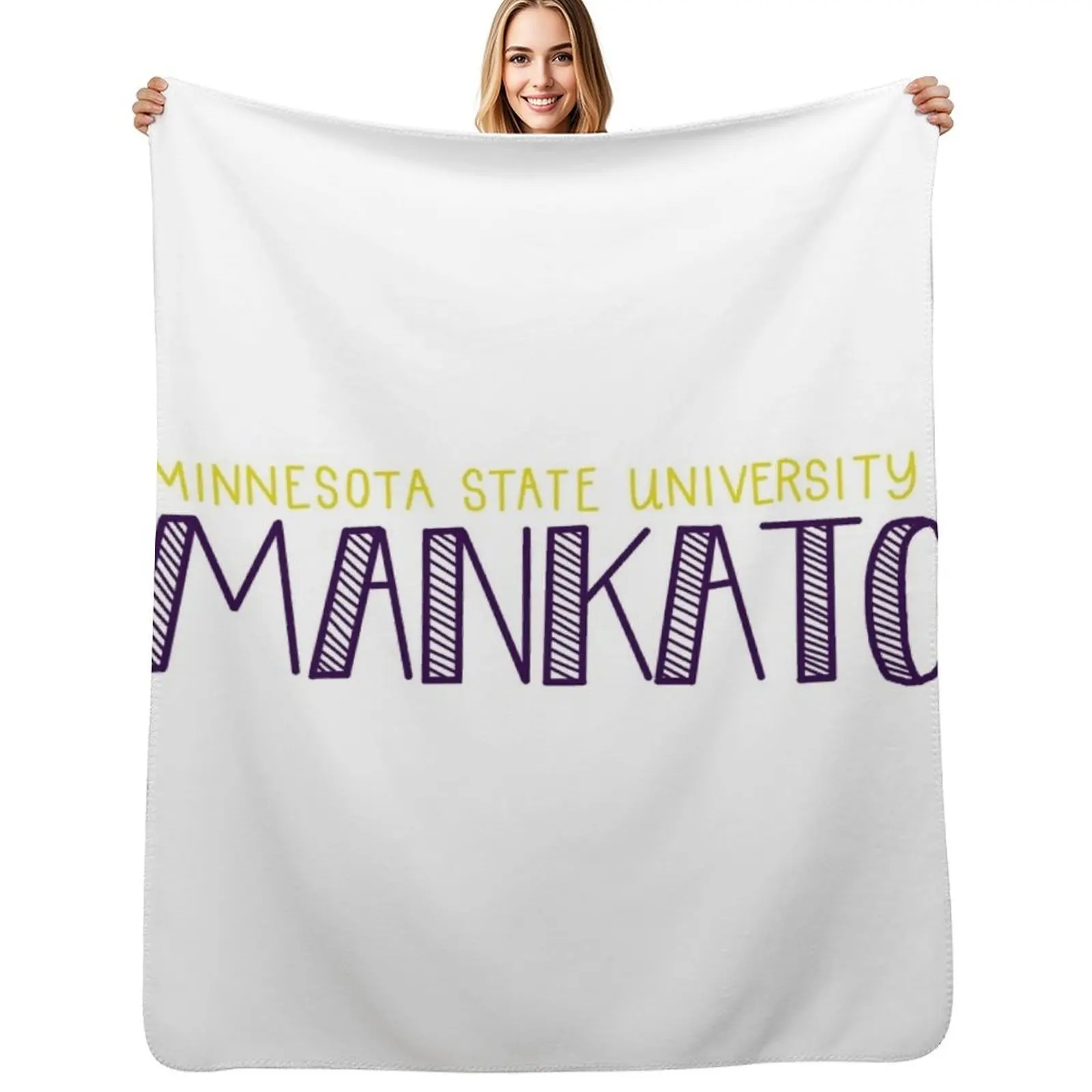 

Minnesota State University Mankato Throw Blanket Weighted Decorative Sofa Decorative Sofas Soft Plush Plaid Blankets
