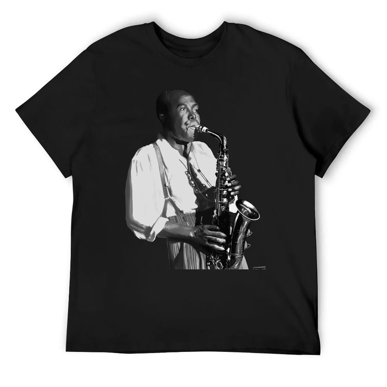 

Charlie Parker Jazz Painting T-Shirt kawaii clothes vintage clothes quick-drying men t shirts