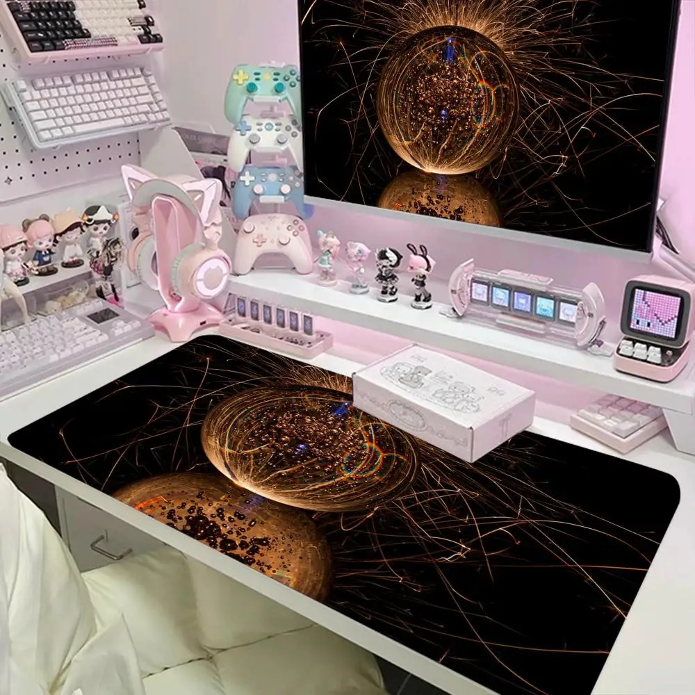 Mouse pad grande para jogos, mouse pad para computador, mesa simples, teclado de escritório