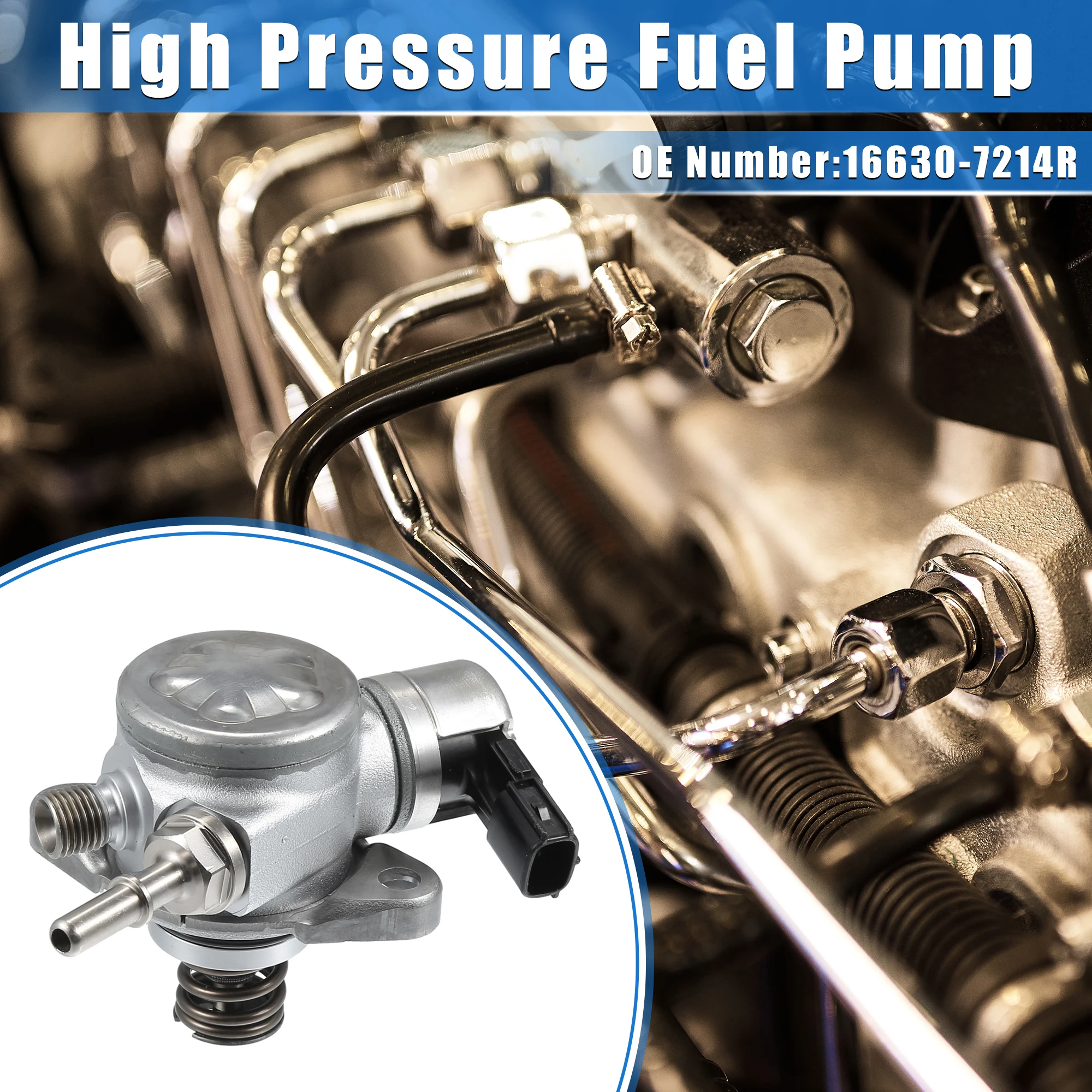 X substituição da bomba de combustível do veículo autohaux para nissan qashqai 2013-2018 tom de prata no.16630-7214r bombas de combustível de alta pressão automáticas