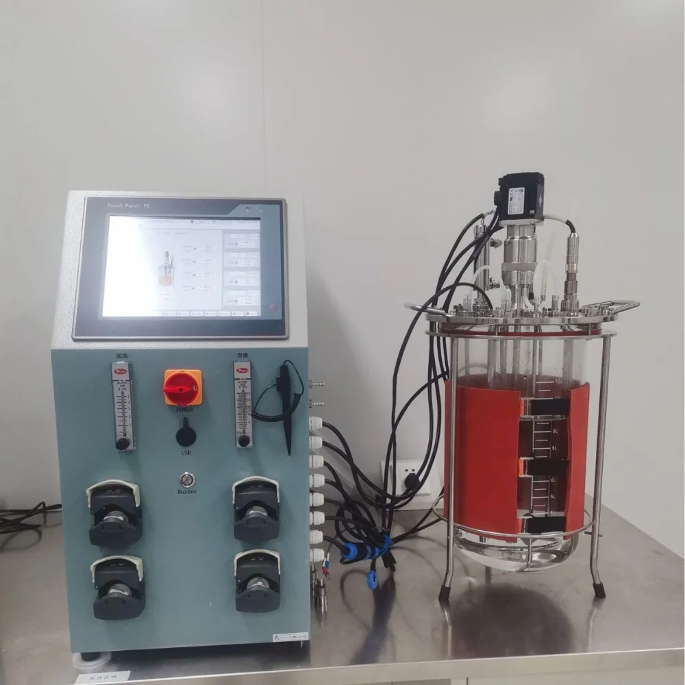 5L Borosilicaatglas Lab Bioreactor Reactor Chemisch Lab Gisting Crock