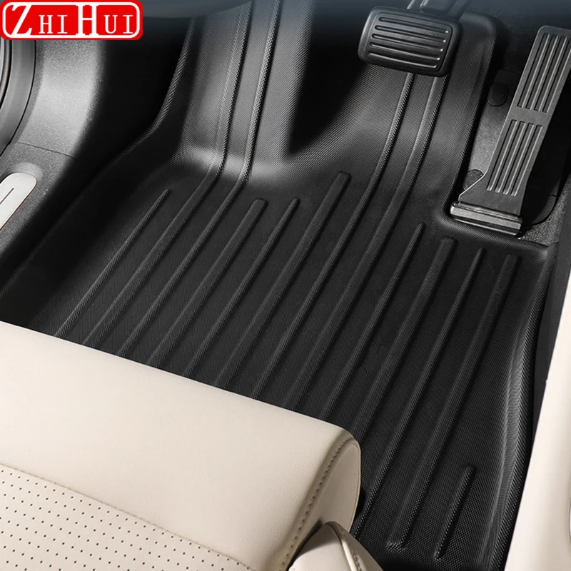 For New Zeekr 001 2024 Restyling Car Styling Floor Mats Double Layer Carpet TPE Foot Pad Trunk Mat Backrest Mat Auto Accessories