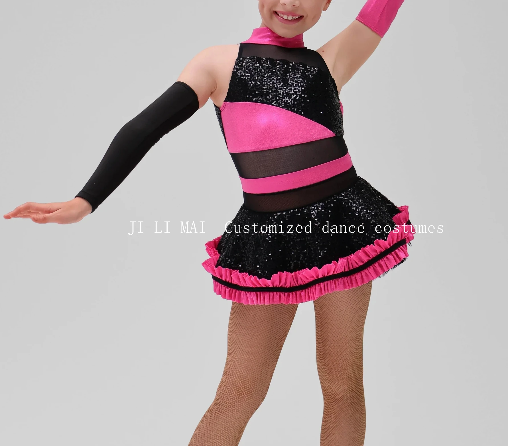 

Новый профессиональный костюм для джазовых танцев, сценический костюм для латиноамериканских танцев, цвет синий «Сокровище»