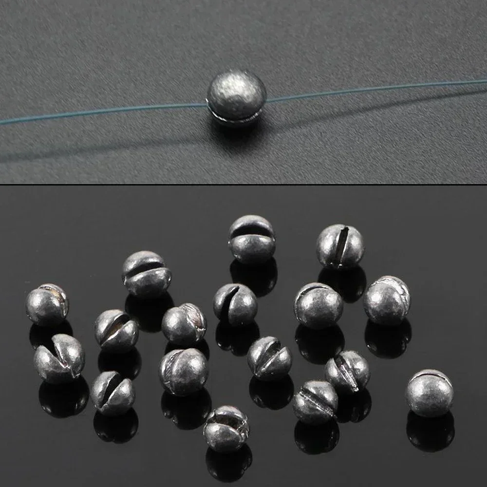100-500 Stück Split Shot Angelgewichte aus Legierung, 0,06g-5g, abnehmbare Clip-On-Sinker, tragbare Box, Süßwasser- und Salzwasser-Angelausrüstung – Detail 6