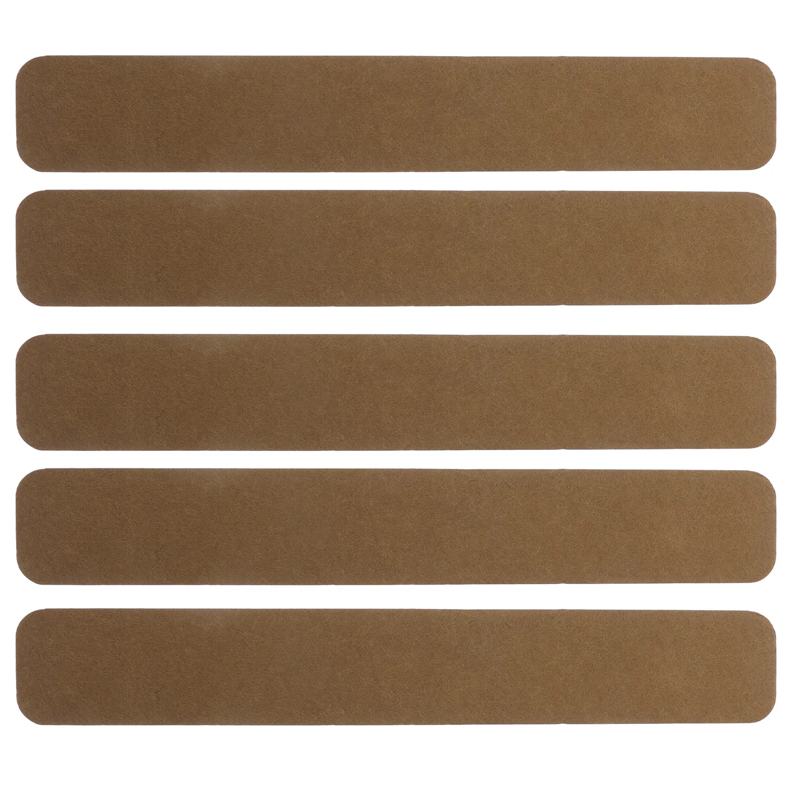 

5Pcs Felt Pin Board Bar Brown 5x33x1.2cm Self Adhesive Bulletin Strips Office Kitchen School Memo Notice Board Strips with 30