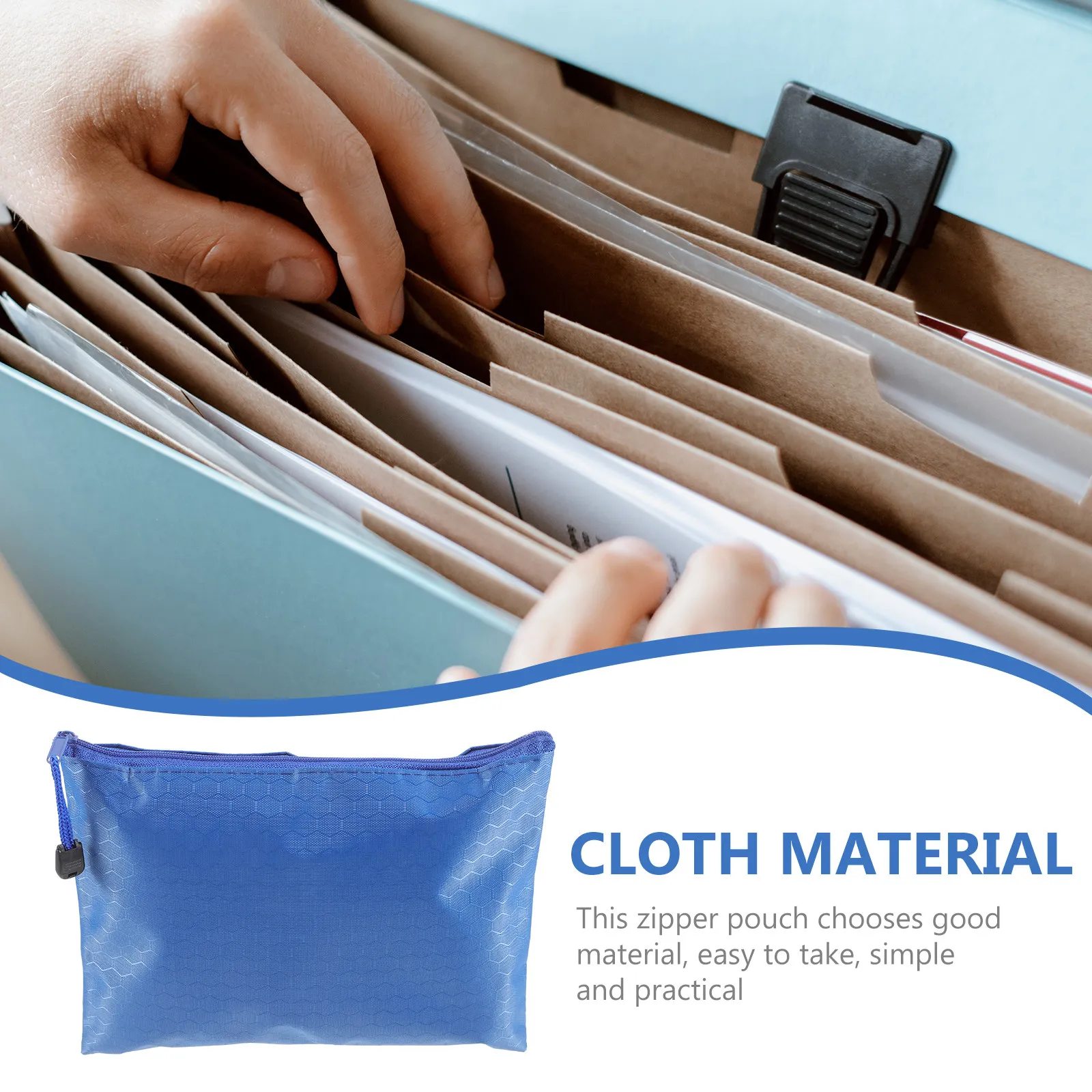 

Сумка для инструментов для работы с глиной, простой дизайн, на молнии, для денег, банковских документов, журналов, портативный органайзер для хранения документов