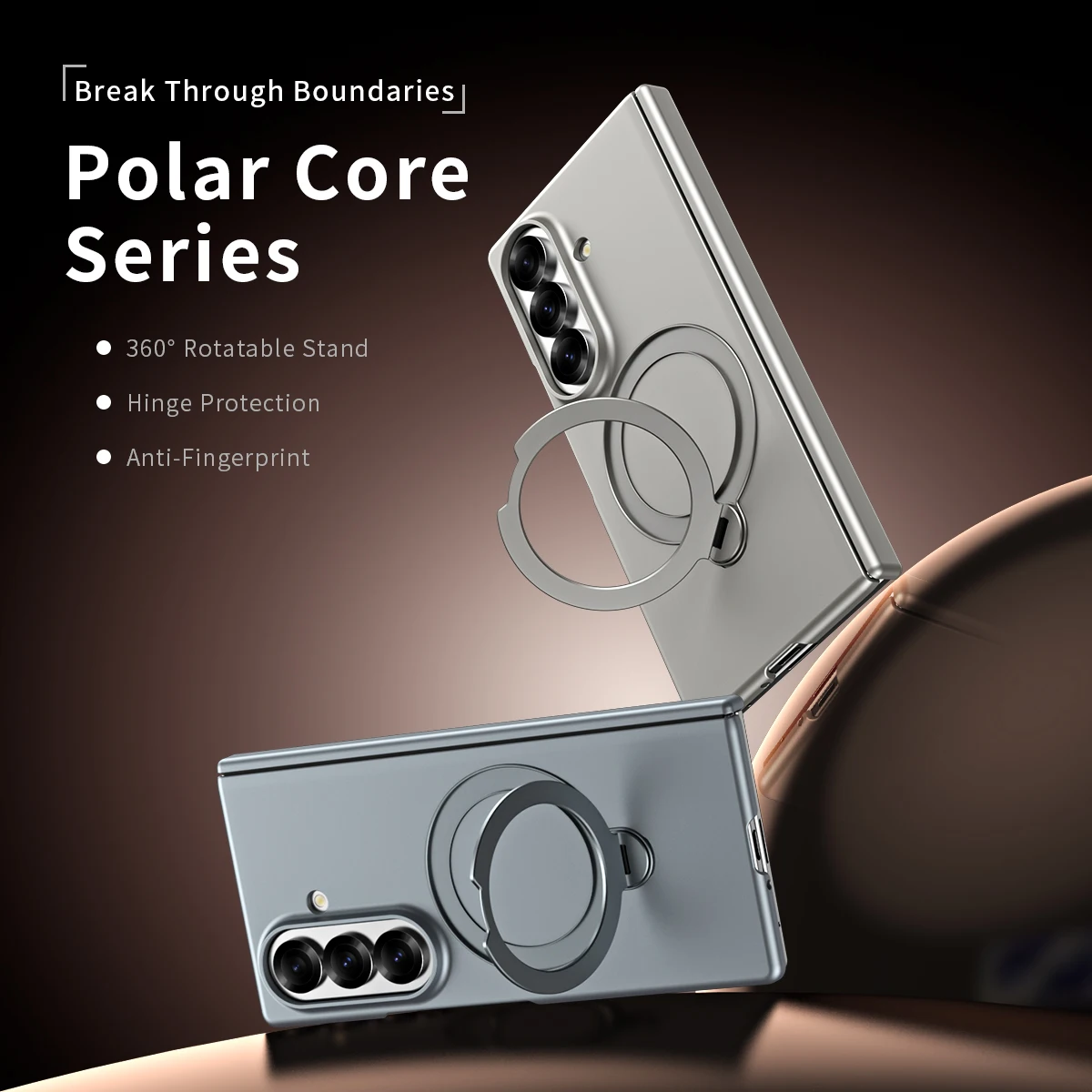 For Samsung Galaxy Z Fold 8 Ultra 7 6 5 4 Stand Holder Case 360 Rotate Bracket New Hinge Protection Matte Shockproof Cover