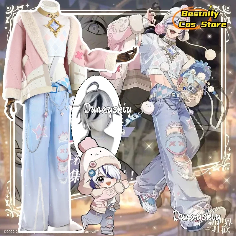 

CosplayGame New World Carnival Blade Cosplay Costume Two-dimensional Cool Long-sleeved Jacket jeans Set Anime Outfit Unisex Outf