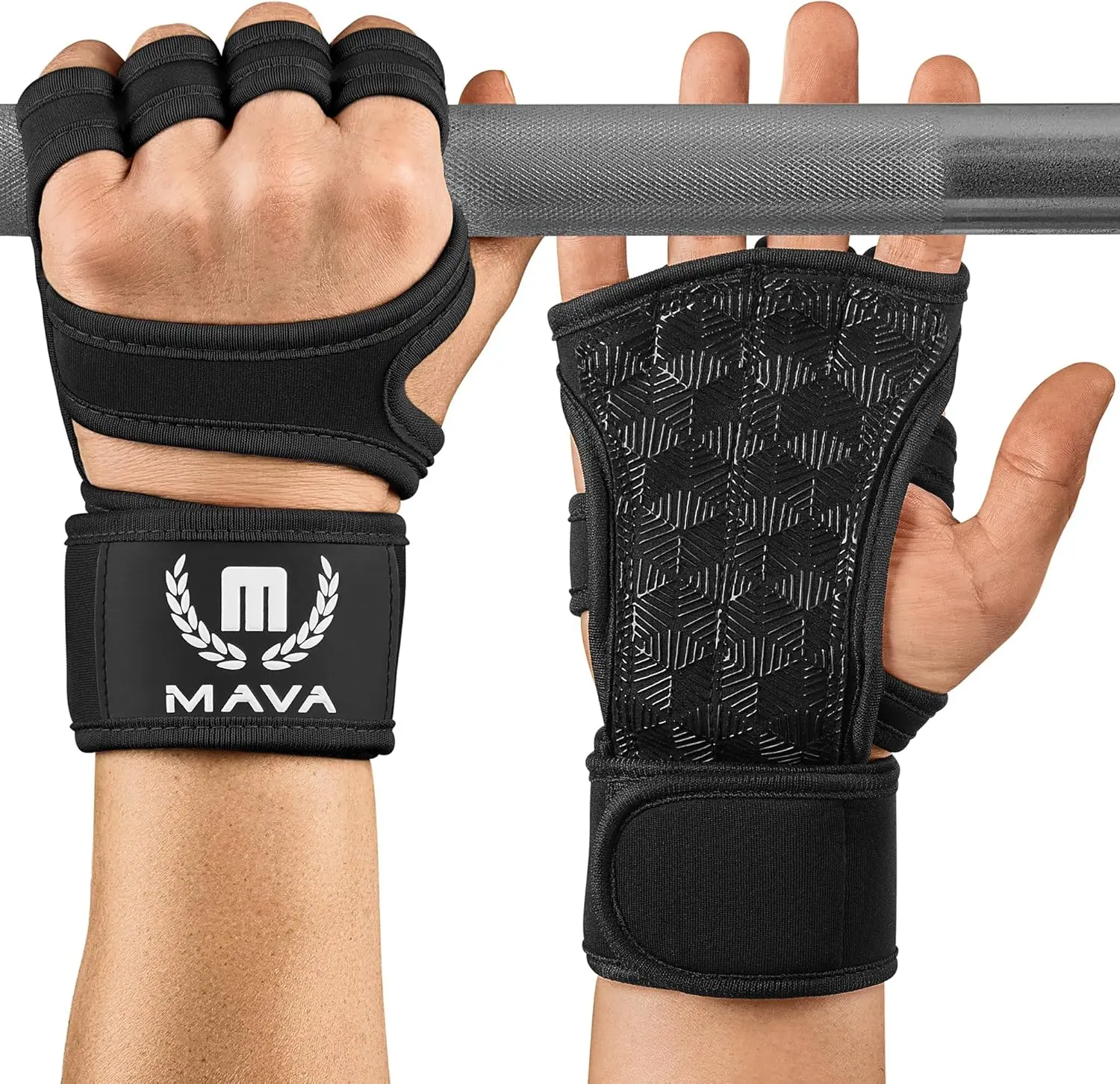 Mava Sports Weight Lifting Gloves with Wrist Support, Work Out Gloves, Gym Gloves - Great for Cross Training, Pull Ups, Calisthe
