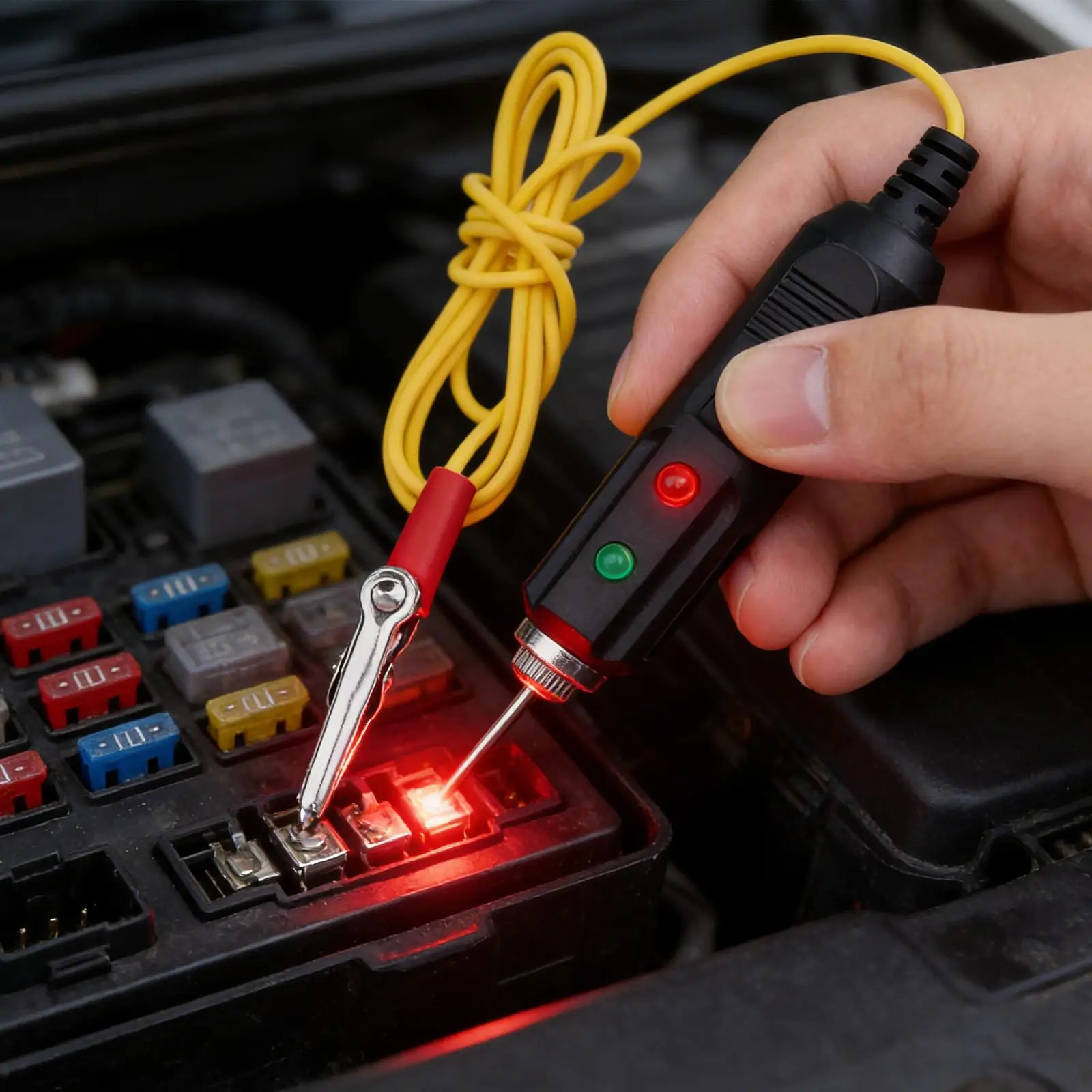 Car Voltage Tester Automotive Circuit Test Lamp Heavy Duty Pen for Motorcycle Truck Diagnostic Tool and Quick Checks