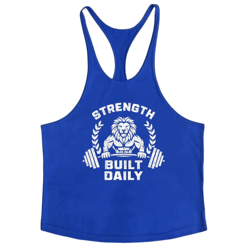 Men's Bodybuilding Gym Tank Top Narrow Strap Cotton Sleeveless Vest with Flexible for Strength Training & Muscle Growth Sessions