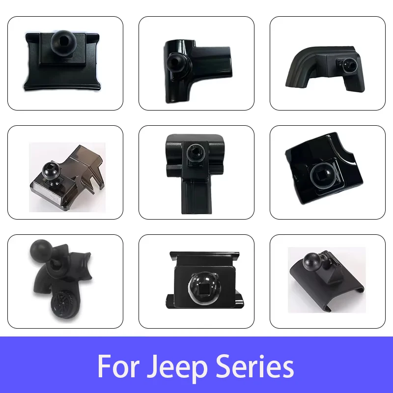 For Jeep Grand Cherokee Wrangler Renegade Compass Commander Car Phone Holder Support Telephone Stand Dedicated Base Bracket