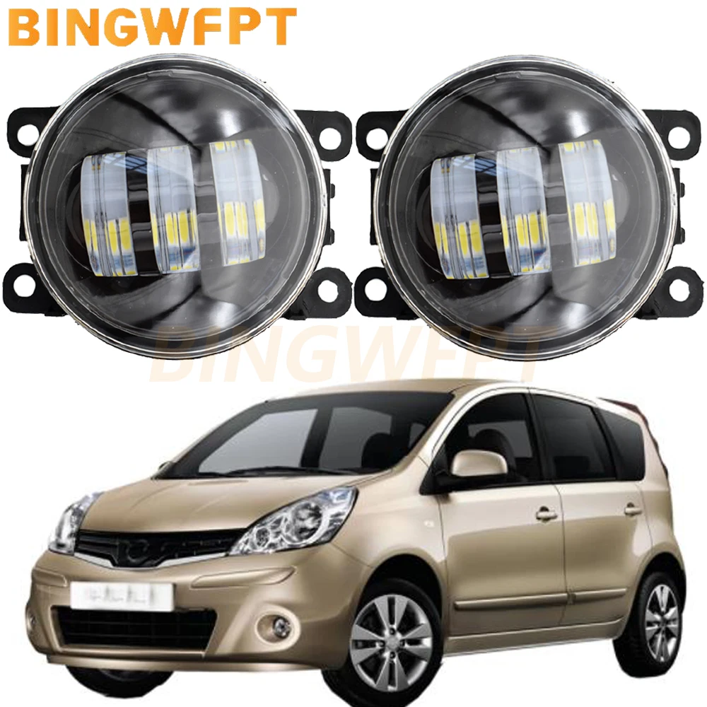 

For Nissan Note E11 MPV 2006-2013 for Nissan Navara Fog Lights Headlight Car Accessories LED Fog Light Daytime running foglights