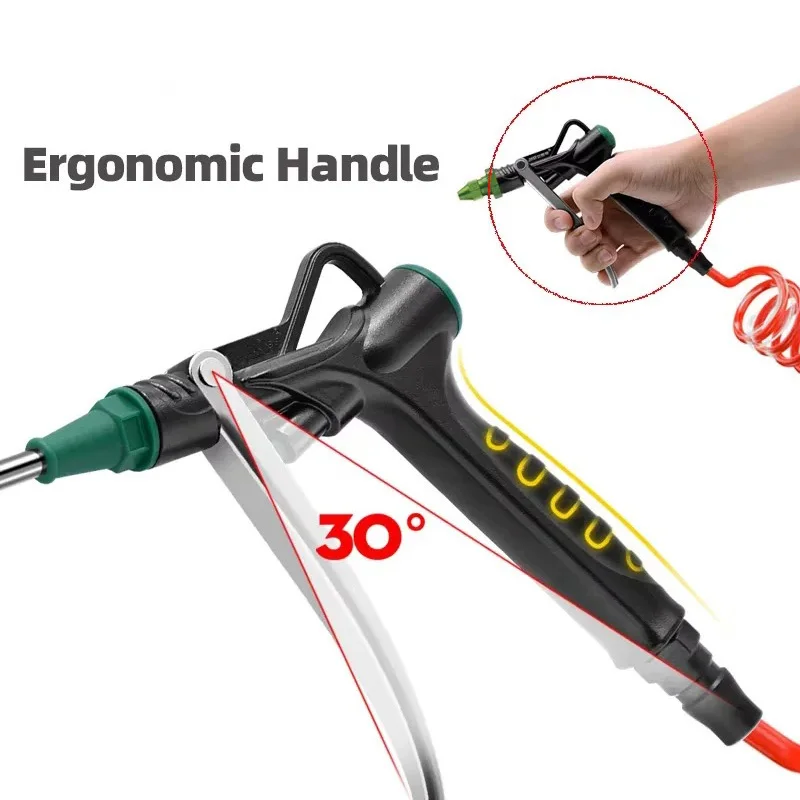 Pneumatic Air Blow Gun High Pressure Dust Aluminum Alloy Pistol Duster Air Gun Cleaner with Adjustable Muzzle Motorcycle Tools